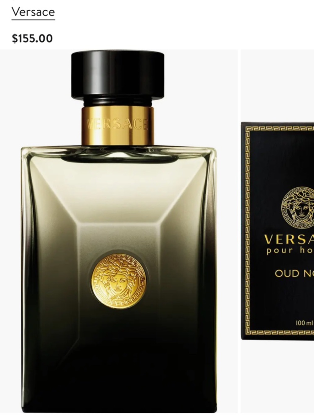Versace Ombre Black & Gold Eau de Parfum Bottle